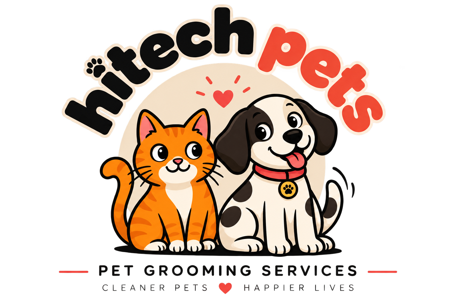 HiTech Pets Grooming logo